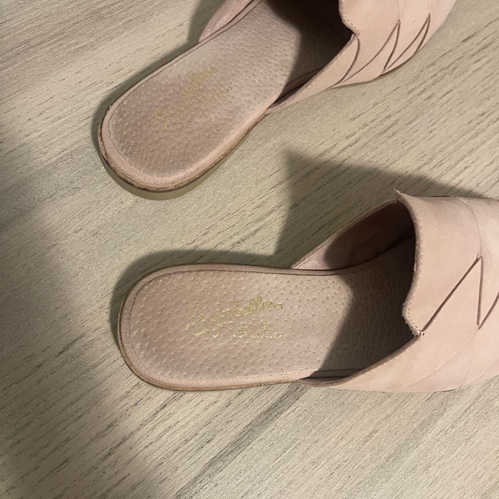 Seychelles | Light Pink Survival Mule Woven Leather Size 9 - Picture 4 of 7